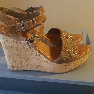 American Eagle Upper-leather wedge heel